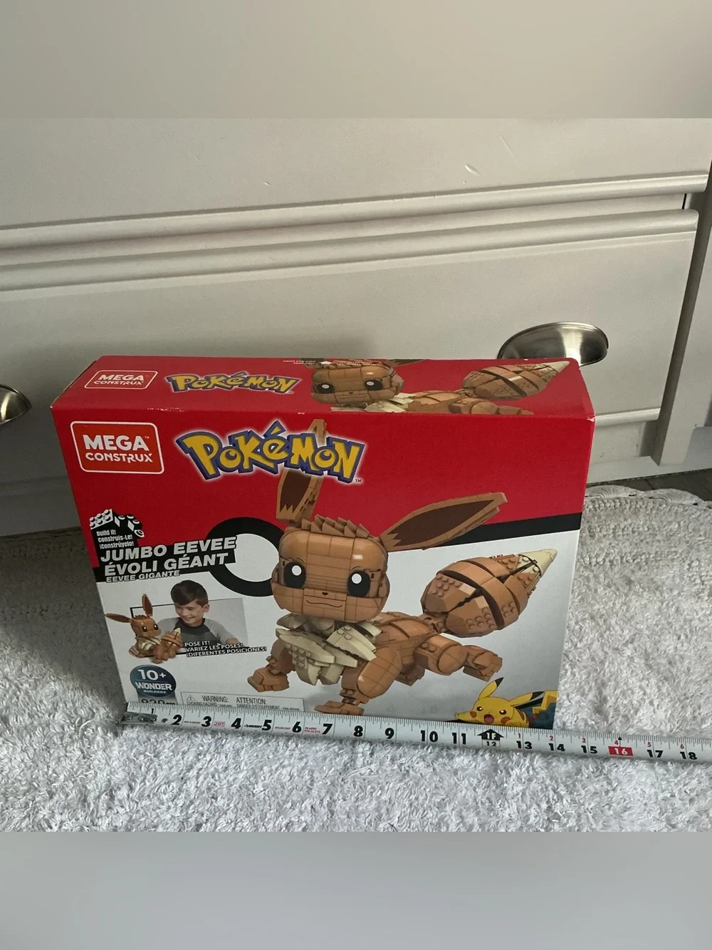 Never Opened MEGA CONSTRUX JUMBO EEVEE Construction Set